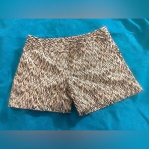 Express Womens Black & White Patterned Cuffed Shorts Size 2